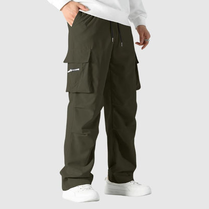 Pantalon Cargo à Coupe Ample avec Poches pour Homme