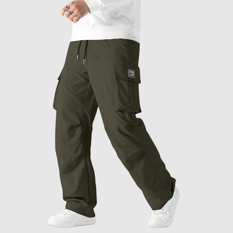 Pantalon Cargo à Coupe Ample avec Poches pour Homme