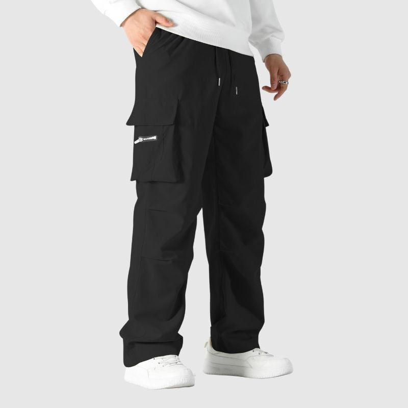 Pantalon Cargo à Coupe Ample avec Poches pour Homme