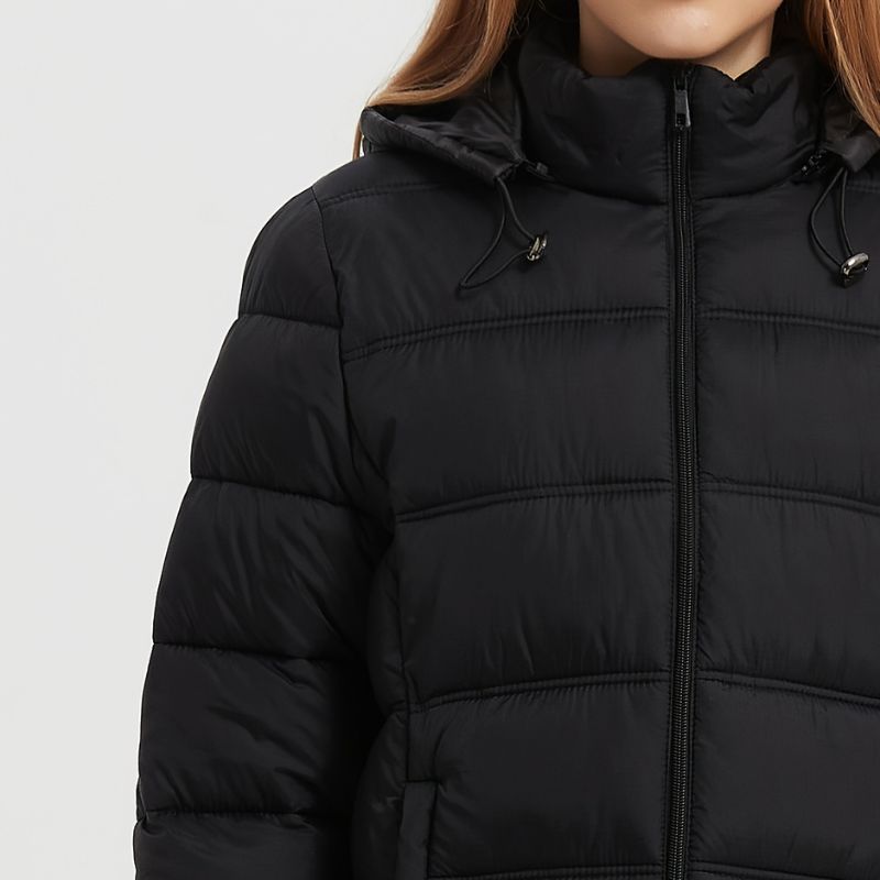 Veste Zippée à Capuche Rembourrée pour Femme